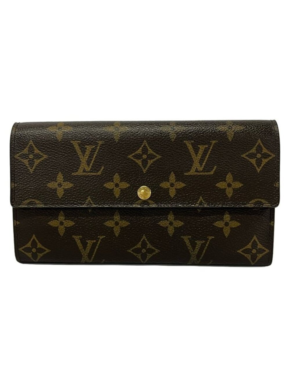 Louis Vuitton Wallet Monogram Portefeuille Sarah Dark Brown